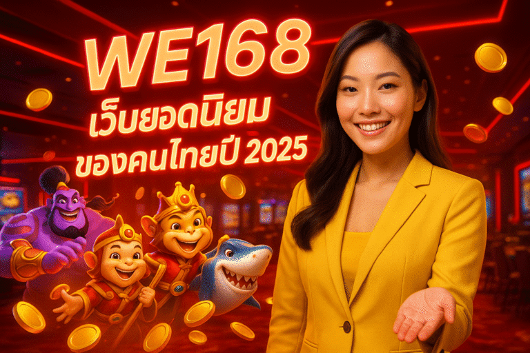 WE168 เว็บยอดนิยมของคนไทยปี 2025
