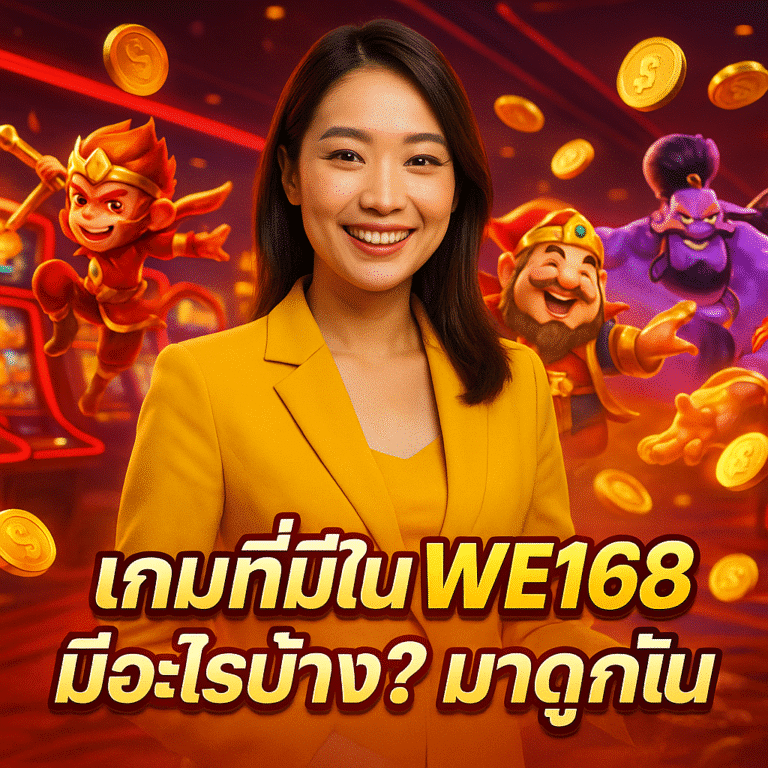 เกมที่มีใน WE168 มีอะไรบ้าง? มาดูกัน