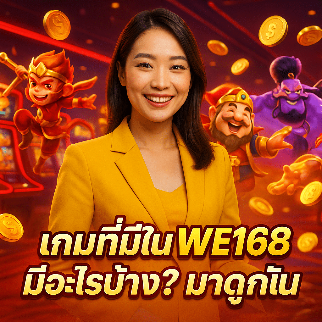 เกมที่มีใน WE168 มีอะไรบ้าง? มาดูกัน