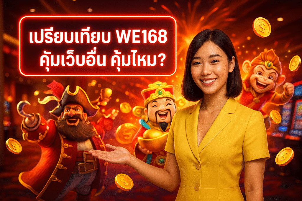 เปรียบเทียบ WE168 กับเว็บอื่น คุ้มไหม?