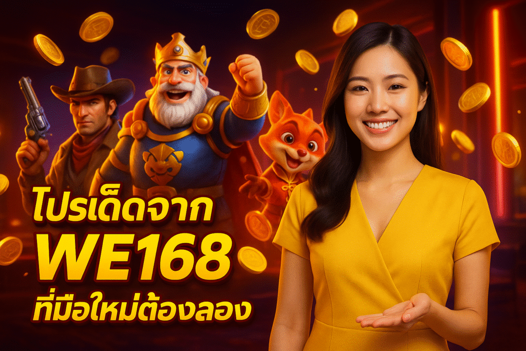 โปรเด็ดจาก WE168 ที่มือใหม่ต้องลอง