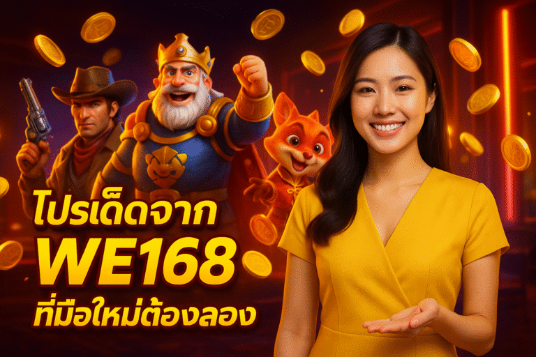 โปรเด็ดจาก WE168 ที่มือใหม่ต้องลอง