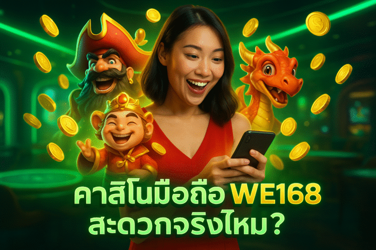 คาสิโนมือถือ WE168 สะดวกจริงไหม?