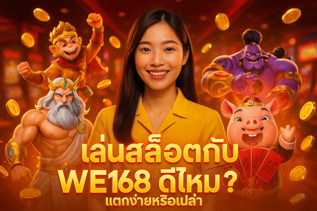 เล่นสล็อตกับ WE168 ดีไหม? แตกง่ายหรือเปล่า