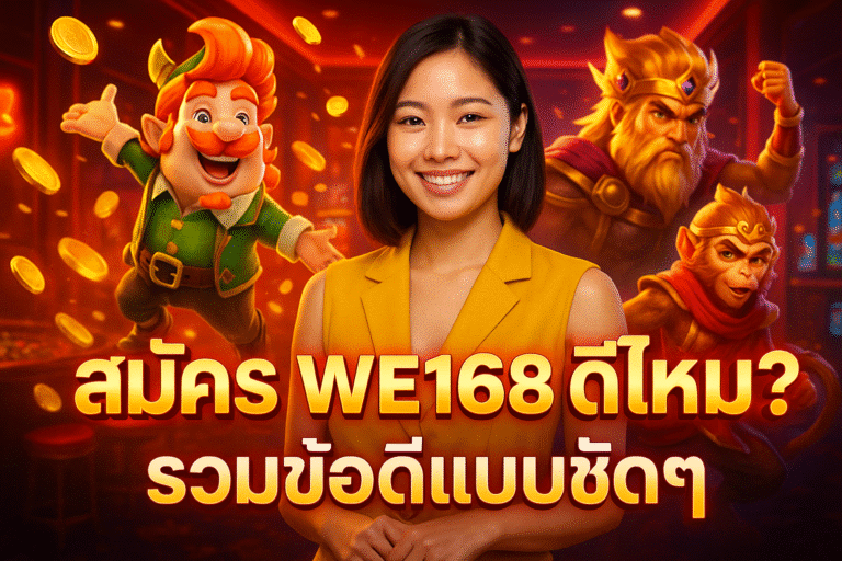 สมัคร WE168 ดีไหม? รวมข้อดีแบบชัดๆ