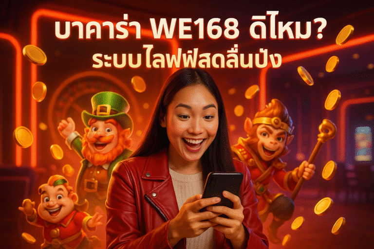 บาคาร่า WE168 ดีไหม? ระบบไลฟ์สดลื่นปัง